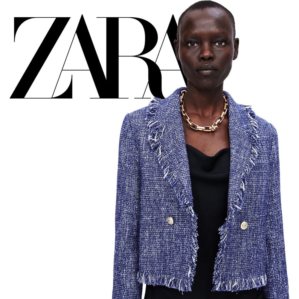 🖤ZARA🖤 CROPPED TWEED BLAZER